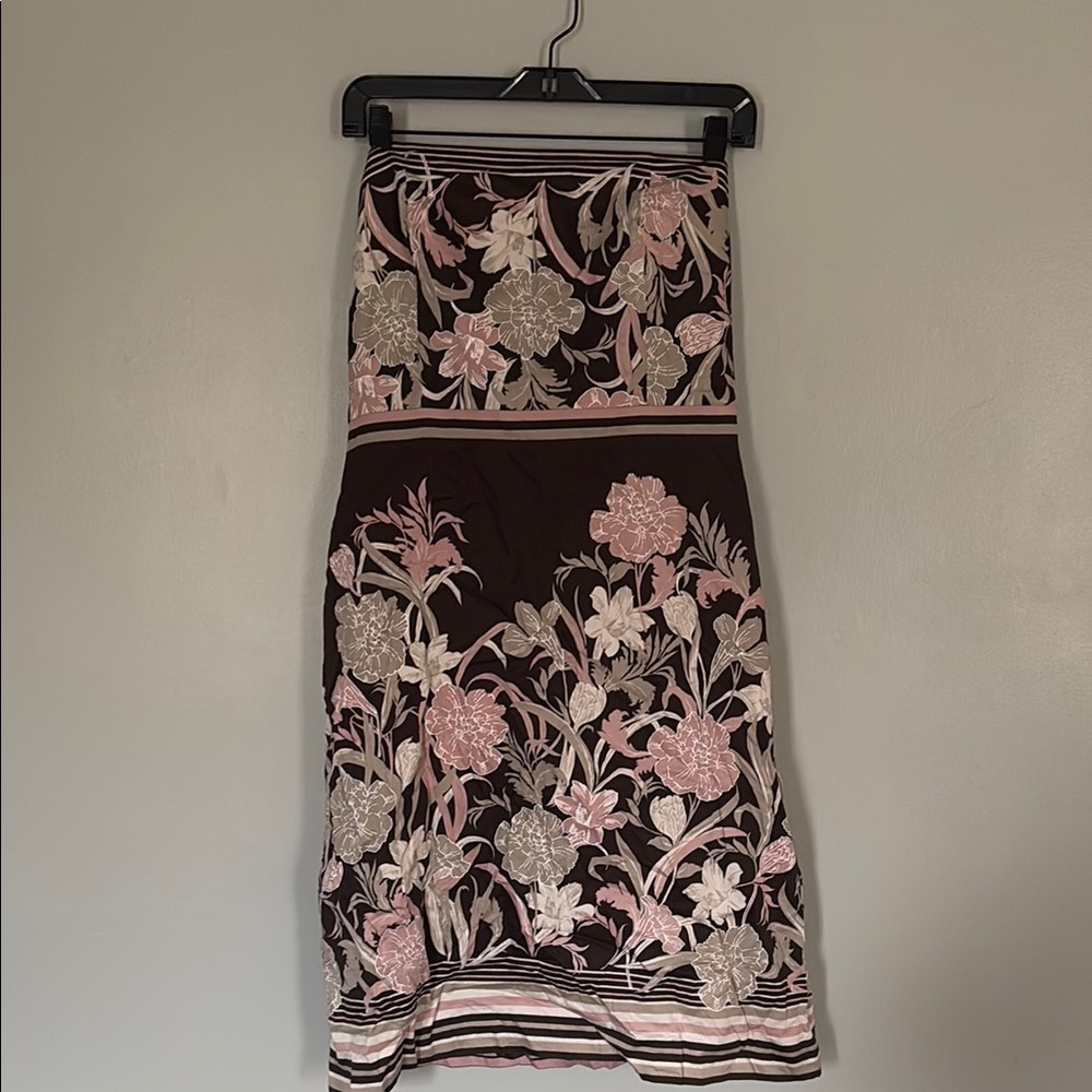 Floral Embroidered Brown dress